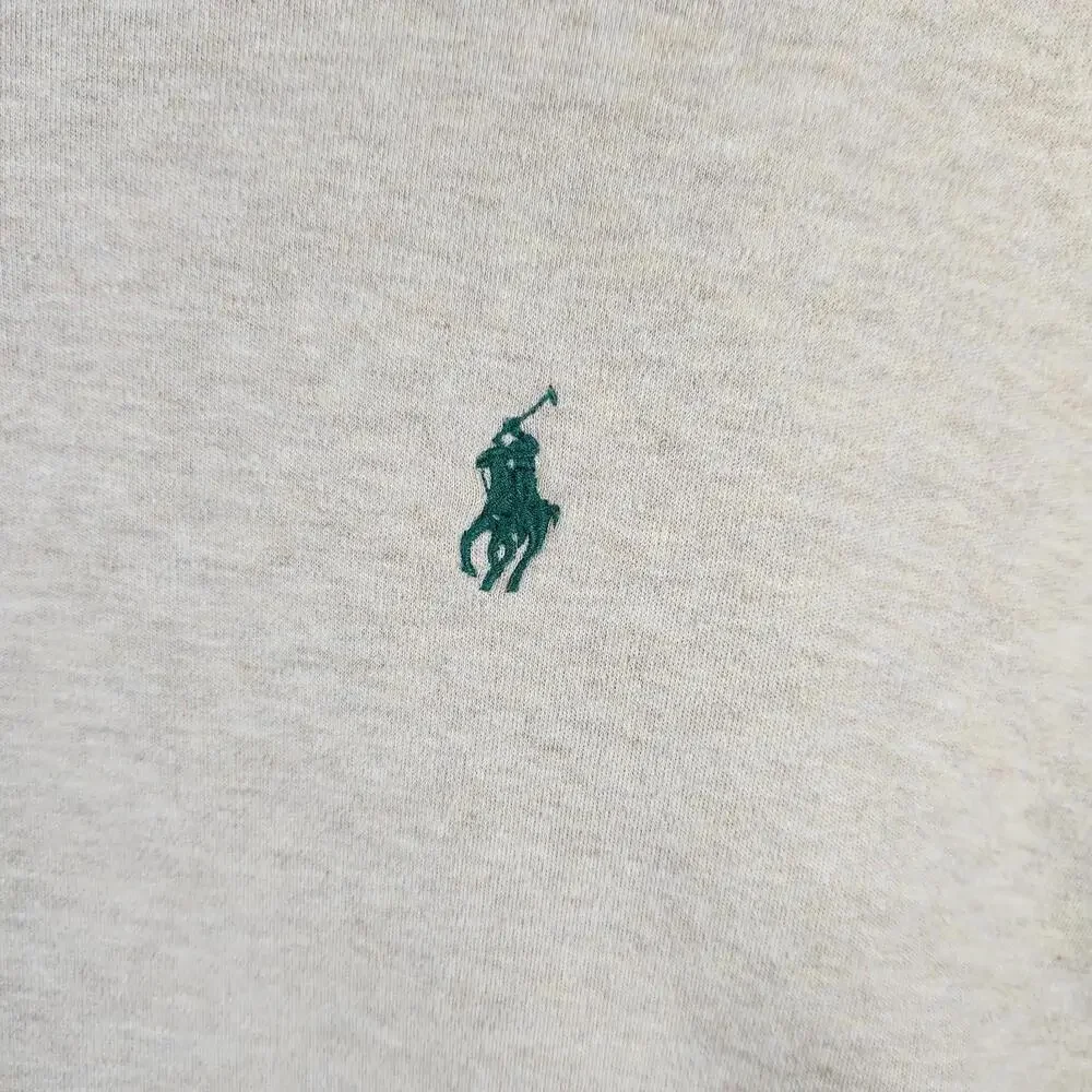 Vintage 90s Polo Ralph Lauren Long Sleeve Polo Shirt Tan Sz Large Cotton Bolivia